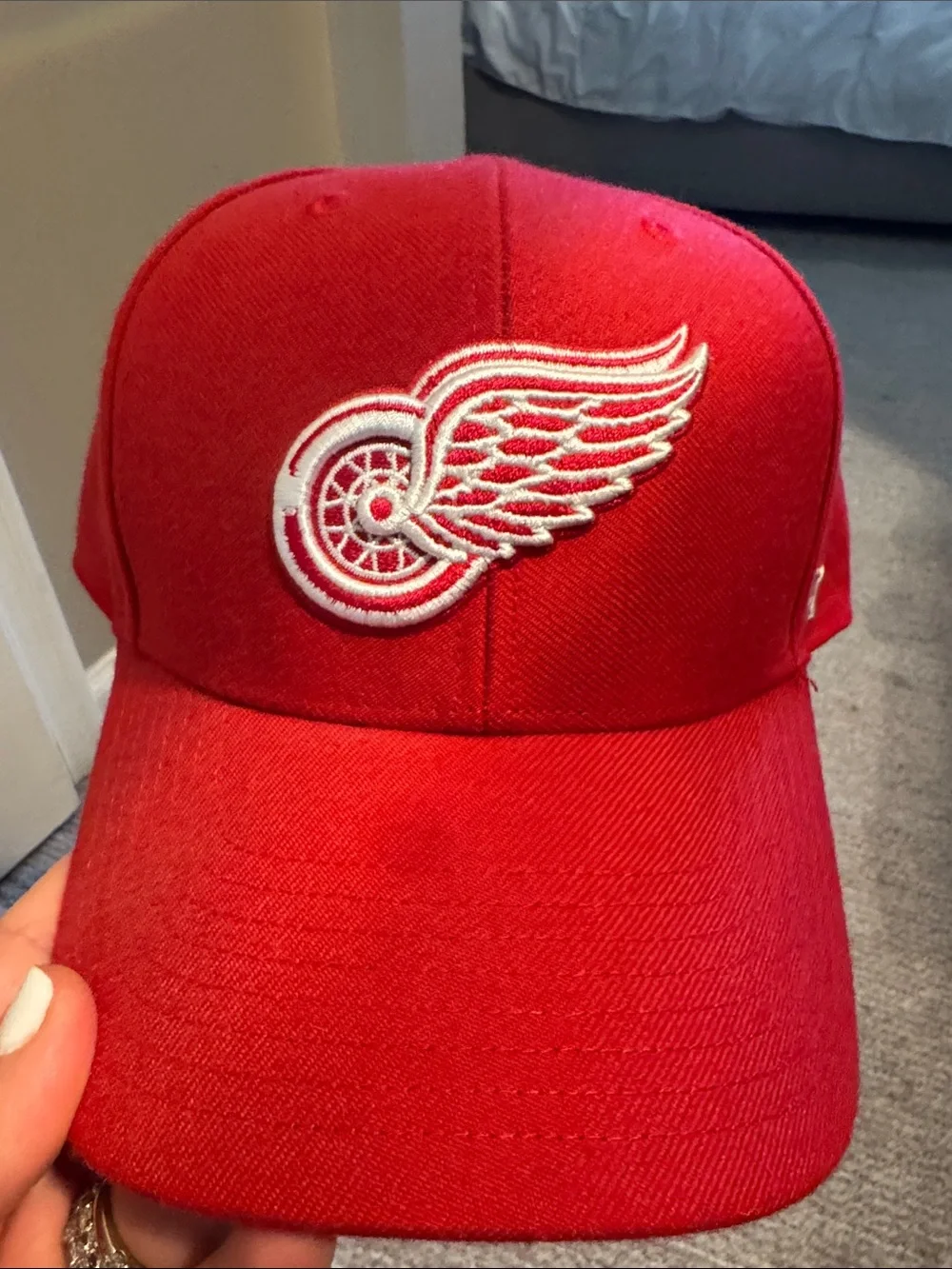 Red Detroit Red Wings Logo Baseball Cap ‘47